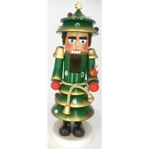 Steinbach CHRISTMAS TREE Nutcracker HTF Very Unique   Short Dark Hair